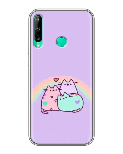 Чохол для Huawei Y6p з картинкою «Веселкові Пушини»
