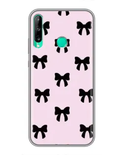 Чехол для Huawei Y6p с картинкой «Черные банты Coquette»