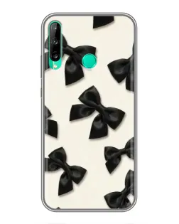 Чехол для Huawei Y6p с картинкой «Черные бантики»