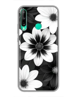Чохол для Huawei Y6p з картинкою «Монохромні айстри»