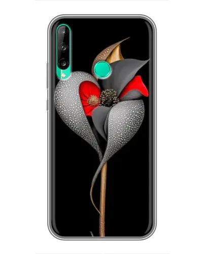 Чехол для Huawei Y6p с картинкой «Серебряный фантазийный цветок» Чехол для Huawei Y6p с картинкой «Серебряный фантазийный цветок»
