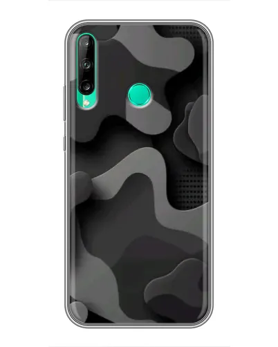 Чохол для Huawei Y6p з картинкою «Темний абстрактний камуфляж»