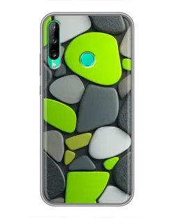 Чохол для Huawei Y6p з картинкою «Яскрава неонова галька»