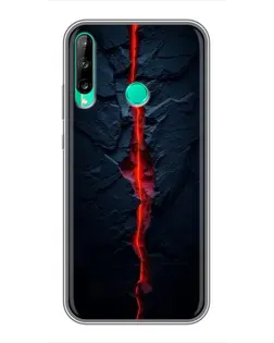 Чохол для Huawei Y6p з картинкою «Червона лавова тріщина»