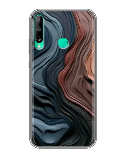 Чохол для Huawei Y6p з картинкою «Кольорові хвилі каньйону»