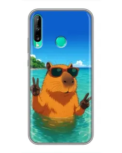 Чохол для Huawei Y6p з картинкою «Морська капібара»