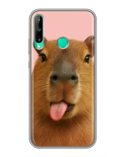 Чохол для Huawei Y6p з картинкою «Капібара з язиком»