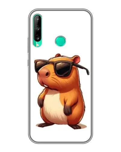 Чохол для Huawei Y6p з картинкою «Капібара в окулярах»