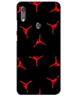 Чохол для Huawei Y6s з картинкою «Jordan Red Pattern»
