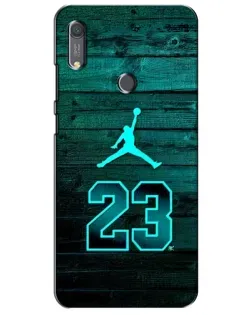 Чехол для Huawei Y6s с картинкой «Jordan Cyan 23»