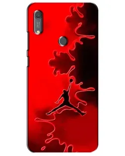 Чехол для Huawei Y6s с картинкой «Jordan Red Smoke»