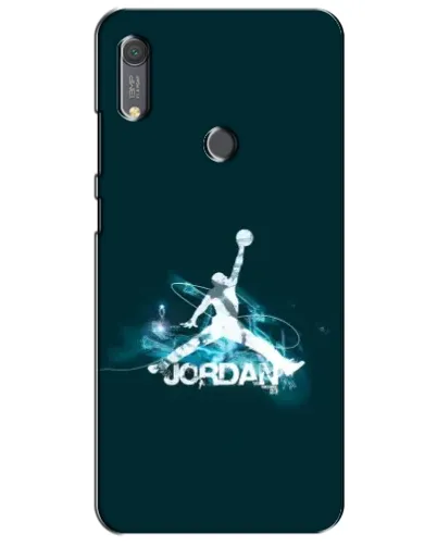 Чехол для Huawei Y6s с картинкой «Jordan Blue Fire»