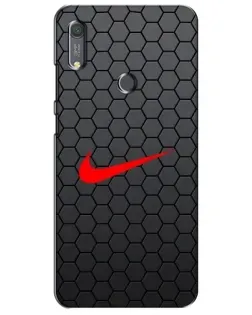 Чохол для Huawei Y6s з картинкою «Nike — карбонова сітка»