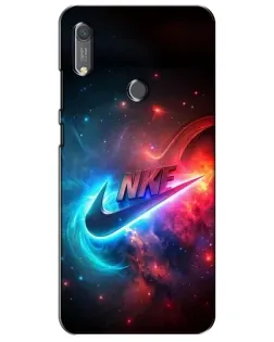 Чохол для Huawei Y6s з картинкою «Вогняний логотип Nike»