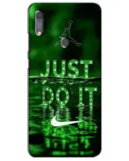 Чохол для Huawei Y6s з картинкою «Зелений неоновий Nike»