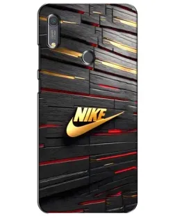Чохол для Huawei Y6s з картинкою «Золотий Nike на металі»