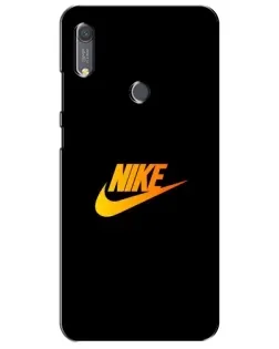 Чохол для Huawei Y6s з картинкою «Золотий логотип Nike»