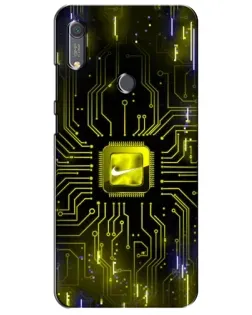 Чохол для Huawei Y6s з картинкою «Nike — золота іскра»
