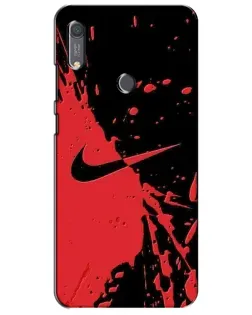 Чехол для Huawei Y6s с картинкой «Красные брызги Nike» Чехол для Huawei Y6s с картинкой «Красные брызги Nike»