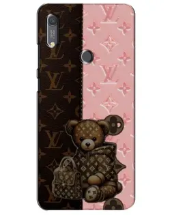 Чохол для Huawei Y6s з картинкою «Ведмедик у стилі LV»