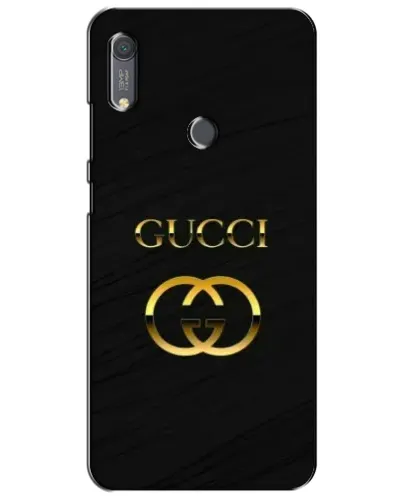 Чехол для Huawei Y6s с картинкой «Золотой логотип Gucci»