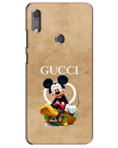 Чехол для Huawei Y6s с картинкой «Микки Маус Gucci — крафт»
