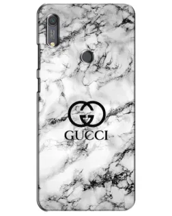 Чехол для Huawei Y6s с картинкой «Gucci — мраморный шик»