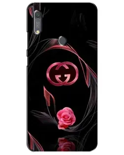 Чехол для Huawei Y6s с картинкой «Gucci — неоновая роза»