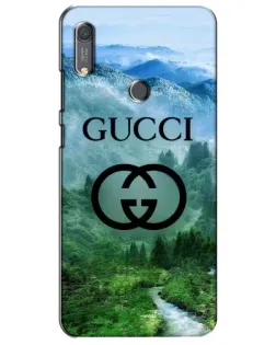 Чехол для Huawei Y6s с картинкой «Gucci — горный пейзаж»
