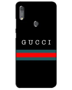 Чехол для Huawei Y6s с картинкой «Gucci — красный пояс»