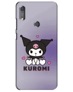 Чохол для Huawei Y6s з картинкою «Kuromi — фіолетовий арт»