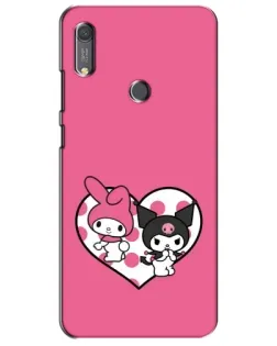 Чохол для Huawei Y6s з картинкою «Kuromi та My Melody»