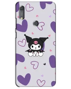 Чохол для Huawei Y6s з картинкою «Kuromi та лавандові серця»