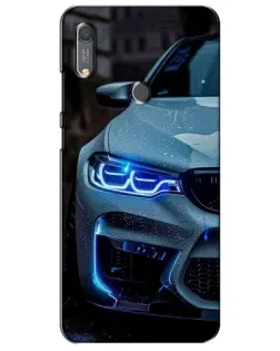Чохол для Huawei Y6s з картинкою «Погляд BMW з синіми фарами»