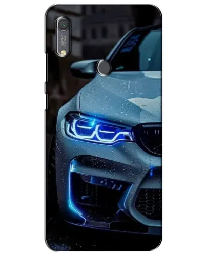 Чехол для Huawei Y6s с картинкой «Взгляд BMW с синими фарами»