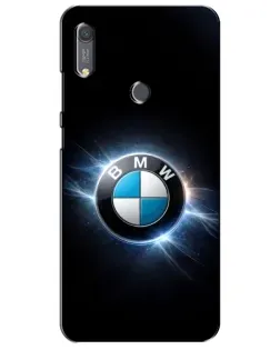 Чохол для Huawei Y6s з картинкою «BMW — неонове сяйво»