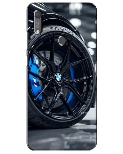 Чехол для Huawei Y6s с картинкой «Колесо BMW вблизи»