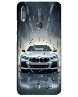 Чохол для Huawei Y6s з картинкою «BMW у світлі фар»