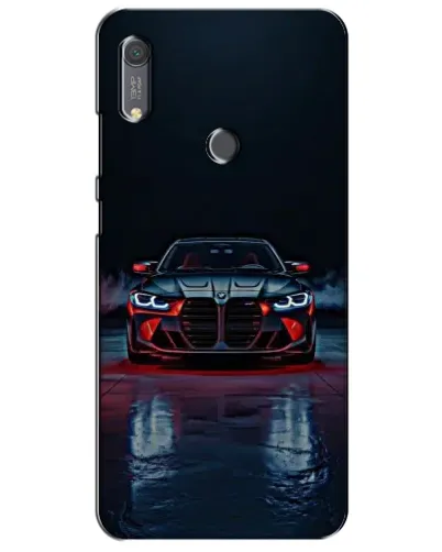 Чехол для Huawei Y6s с картинкой «BMW на мокрой дороге»