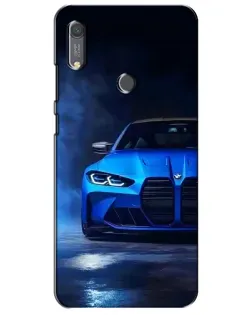 Чохол для Huawei Y6s з картинкою «Блакитна BMW M4»