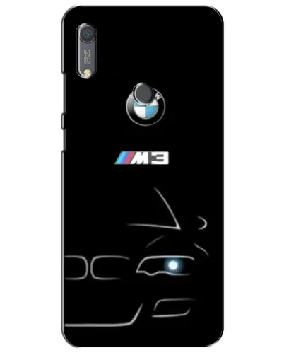 Чехол для Huawei Y6s с картинкой «Минималистичный принт BMW M3»