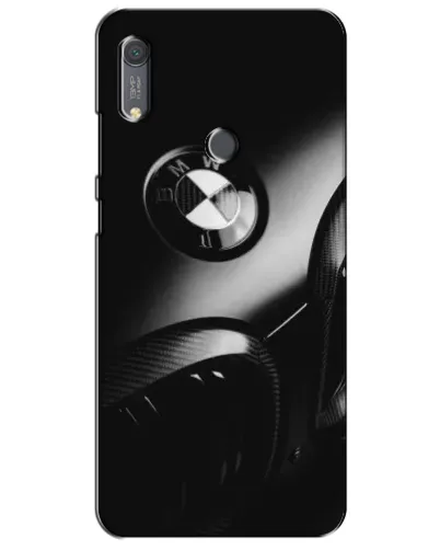 Чехол для Huawei Y6s с картинкой «Эмблема BMW — макро»