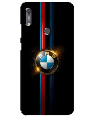 Чехол для Huawei Y6s с картинкой «BMW M-Power неон»