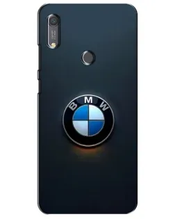 Чохол для Huawei Y6s з картинкою «Логотип BMW — мінімалізм»
