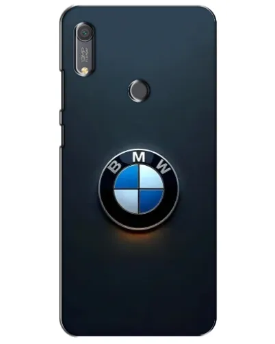 Чехол для Huawei Y6s с картинкой «Логотип BMW — минимализм»