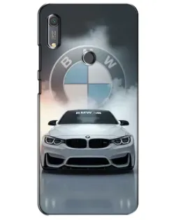 Чохол для Huawei Y6s з картинкою «BMW в білому диму»