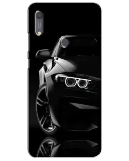 Чохол для Huawei Y6s з картинкою «Чорна BMW — профіль»