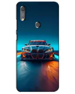 Чохол для Huawei Y6s з картинкою «BMW — вогні неону»