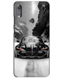 Чохол для Huawei Y6s з картинкою «BMW — акварельний дрифт»