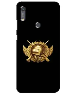 Чохол для Huawei Y6s з картинкою «PUBG — помаранчевий градієнт»